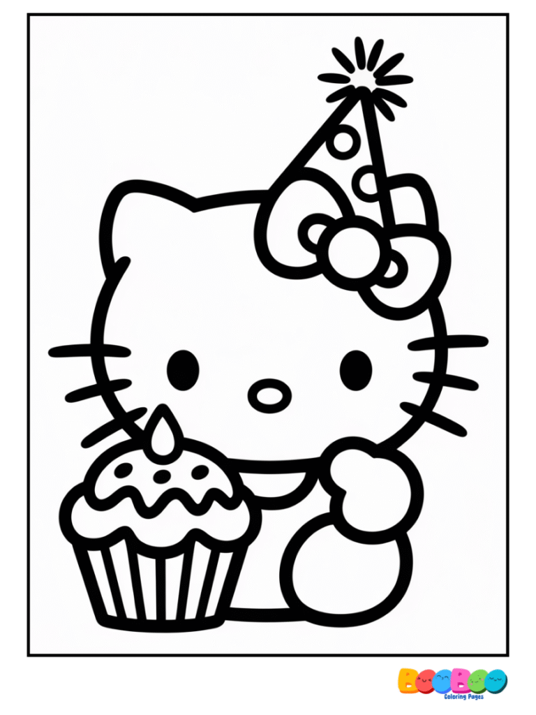 hello-kitty-coloring-page-birthday-cupcake