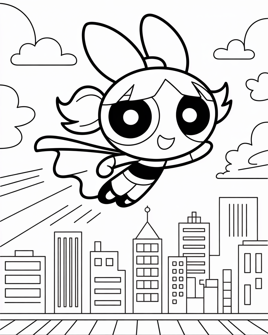 powerpuff girls coloring pages