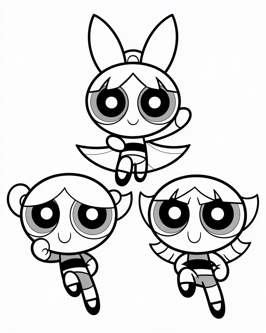 powerpuff girls coloring pages