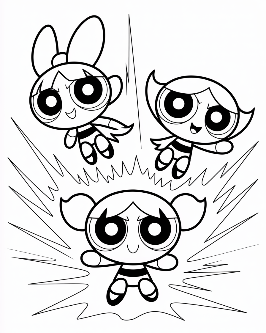 powerpuff girls coloring pages