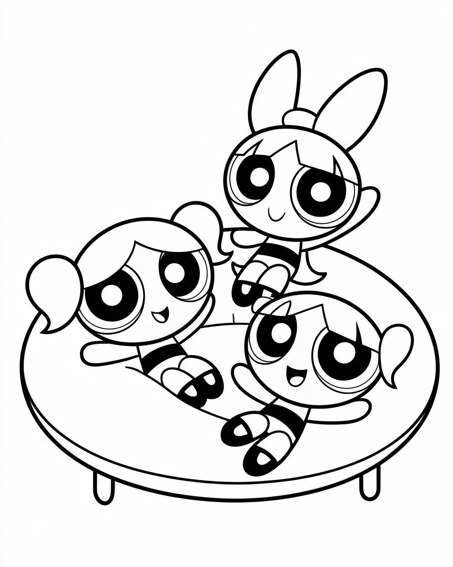 powerpuff girls coloring pages