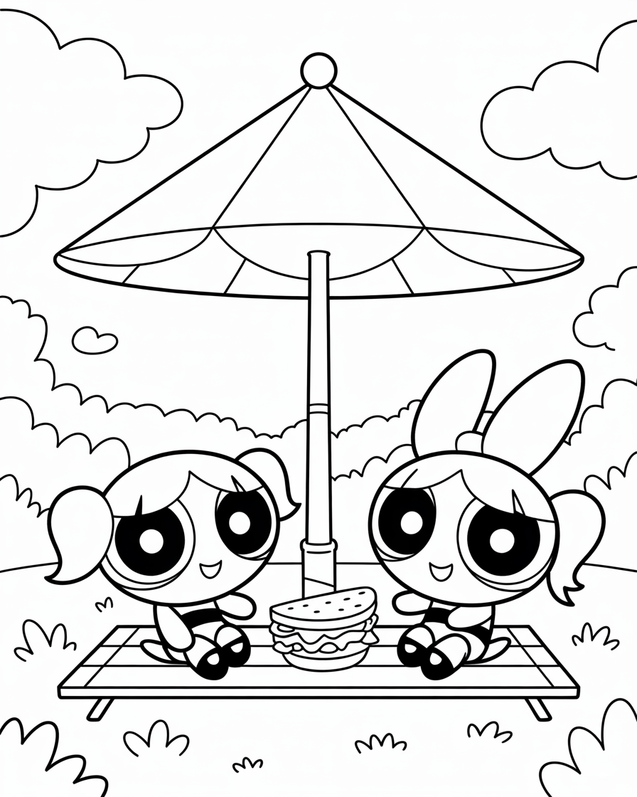powerpuff girls coloring pages