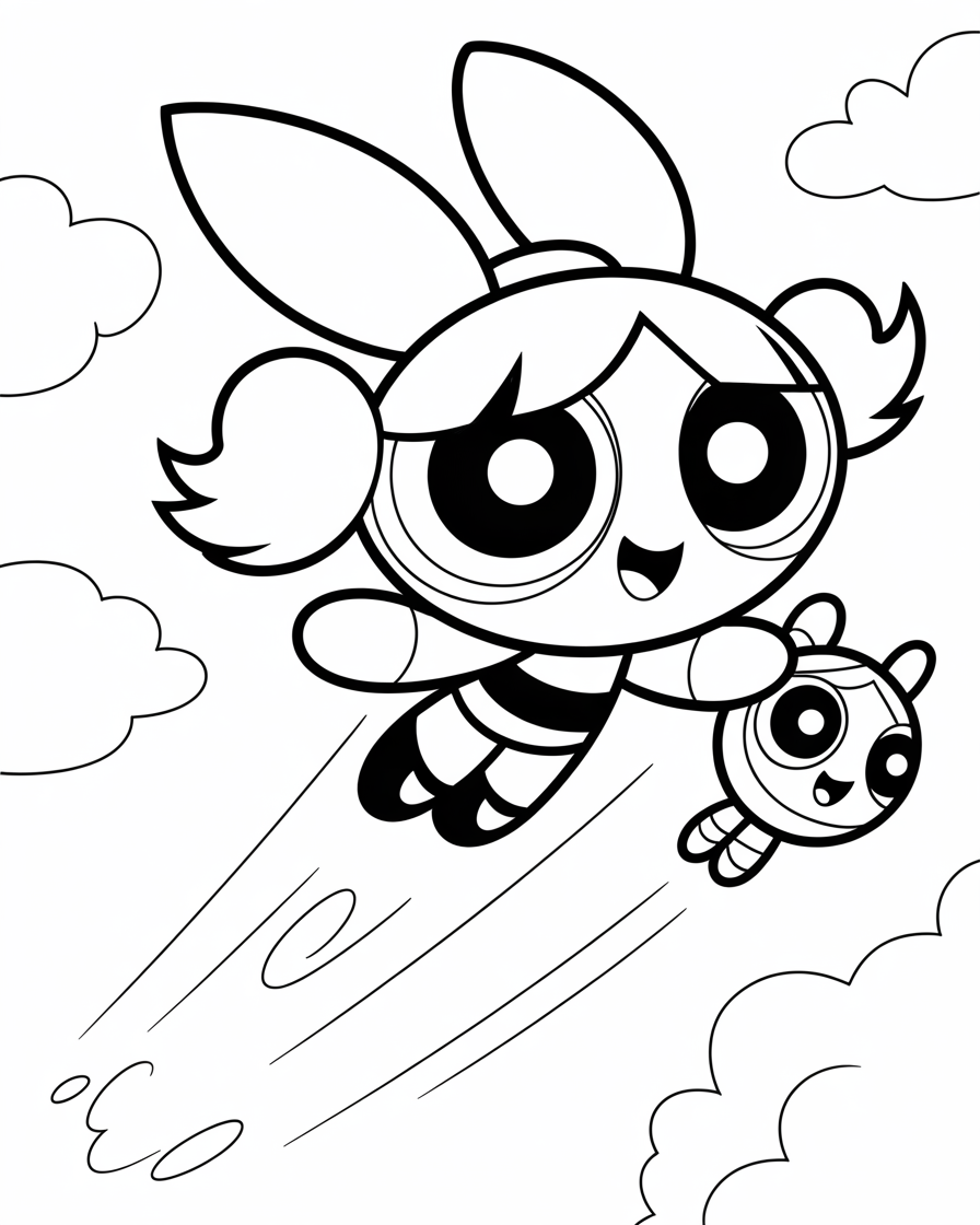 powerpuff girls coloring pages