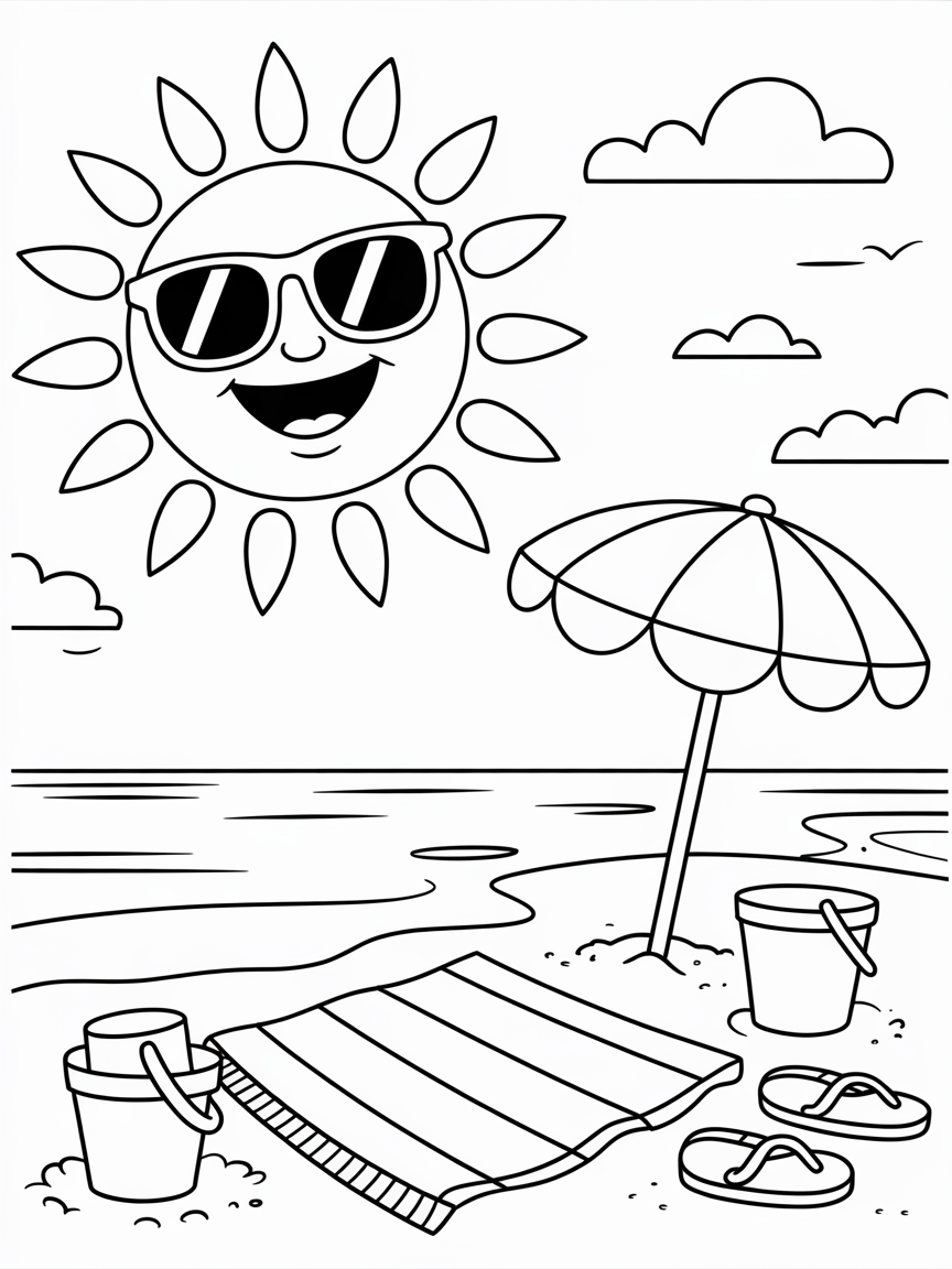summer coloring pages